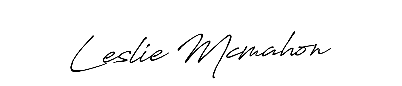 The best way (Antro_Vectra_Bolder) to make a short signature is to pick only two or three words in your name. The name Leslie Mcmahon include a total of six letters. For converting this name. Leslie Mcmahon signature style 7 images and pictures png