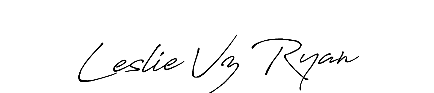 This is the best signature style for the Leslie Vz Ryan name. Also you like these signature font (Antro_Vectra_Bolder). Mix name signature. Leslie Vz Ryan signature style 7 images and pictures png