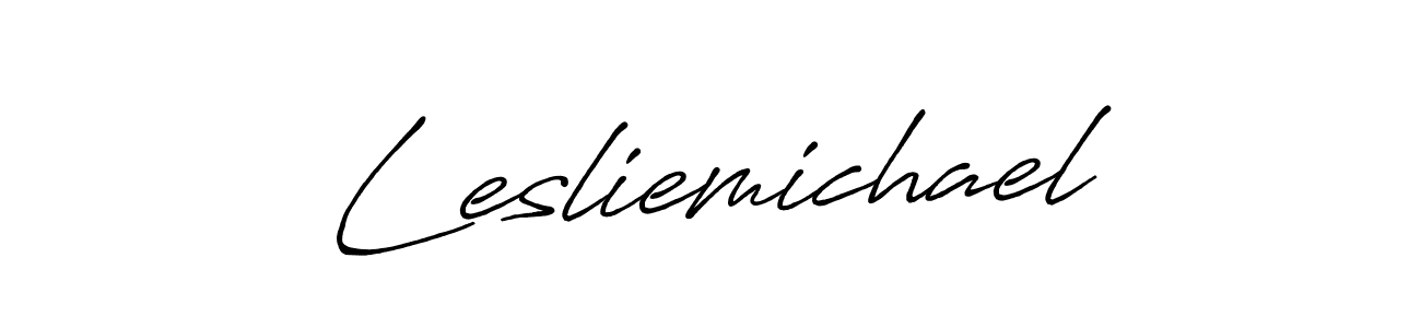 Design your own signature with our free online signature maker. With this signature software, you can create a handwritten (Antro_Vectra_Bolder) signature for name Lesliemichael. Lesliemichael signature style 7 images and pictures png