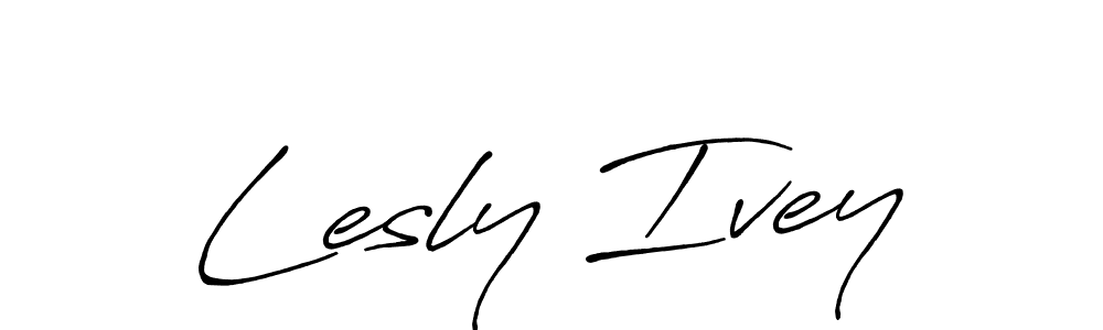 Antro_Vectra_Bolder is a professional signature style that is perfect for those who want to add a touch of class to their signature. It is also a great choice for those who want to make their signature more unique. Get Lesly Ivey name to fancy signature for free. Lesly Ivey signature style 7 images and pictures png