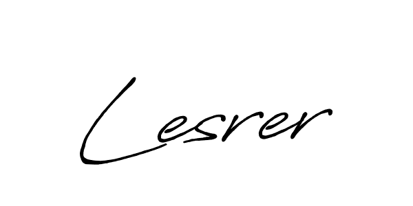 Make a beautiful signature design for name Lesrer. With this signature (Antro_Vectra_Bolder) style, you can create a handwritten signature for free. Lesrer signature style 7 images and pictures png