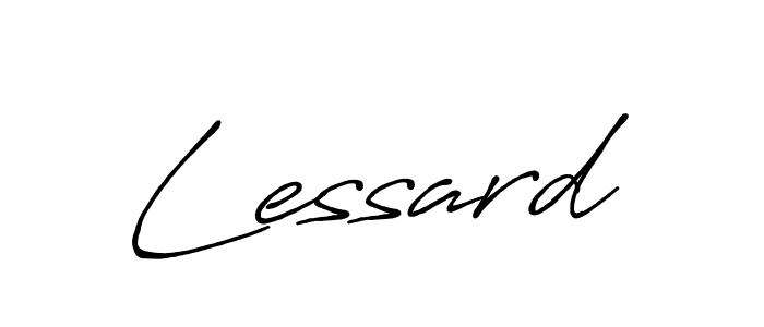 Use a signature maker to create a handwritten signature online. With this signature software, you can design (Antro_Vectra_Bolder) your own signature for name Lessard. Lessard signature style 7 images and pictures png