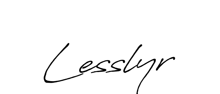 Design your own signature with our free online signature maker. With this signature software, you can create a handwritten (Antro_Vectra_Bolder) signature for name Lesslyr. Lesslyr signature style 7 images and pictures png