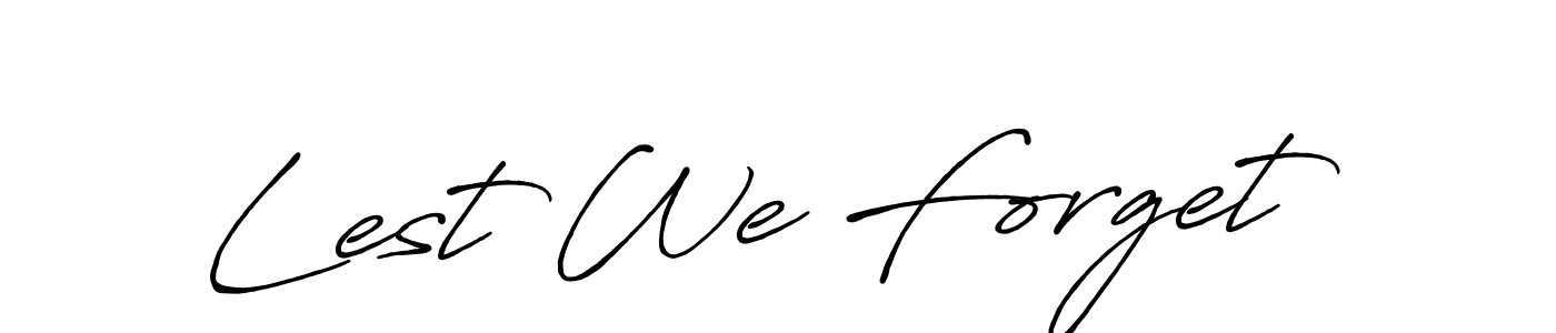 Design your own signature with our free online signature maker. With this signature software, you can create a handwritten (Antro_Vectra_Bolder) signature for name Lest We Forget. Lest We Forget signature style 7 images and pictures png