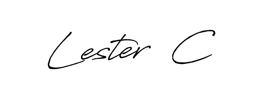 Make a beautiful signature design for name Lester  C. Use this online signature maker to create a handwritten signature for free. Lester  C signature style 7 images and pictures png