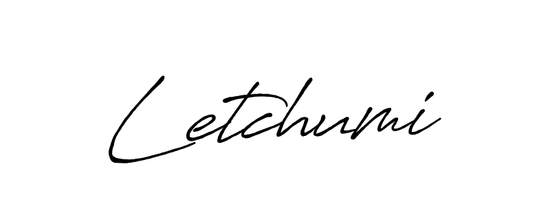 Create a beautiful signature design for name Letchumi. With this signature (Antro_Vectra_Bolder) fonts, you can make a handwritten signature for free. Letchumi signature style 7 images and pictures png