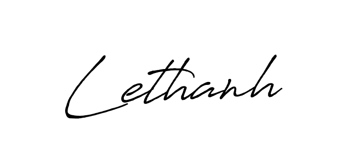 Antro_Vectra_Bolder is a professional signature style that is perfect for those who want to add a touch of class to their signature. It is also a great choice for those who want to make their signature more unique. Get Lethanh name to fancy signature for free. Lethanh signature style 7 images and pictures png