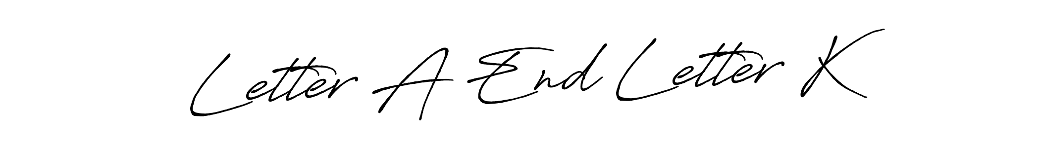 Design your own signature with our free online signature maker. With this signature software, you can create a handwritten (Antro_Vectra_Bolder) signature for name Letter A End Letter K. Letter A End Letter K signature style 7 images and pictures png