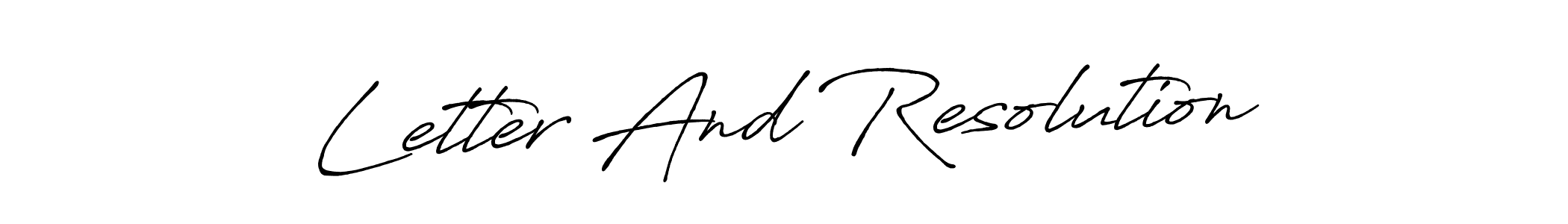 Similarly Antro_Vectra_Bolder is the best handwritten signature design. Signature creator online .You can use it as an online autograph creator for name Letter And Resolution. Letter And Resolution signature style 7 images and pictures png