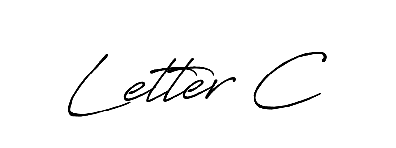 Create a beautiful signature design for name Letter C. With this signature (Antro_Vectra_Bolder) fonts, you can make a handwritten signature for free. Letter C signature style 7 images and pictures png