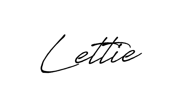 Create a beautiful signature design for name Lettie. With this signature (Antro_Vectra_Bolder) fonts, you can make a handwritten signature for free. Lettie signature style 7 images and pictures png