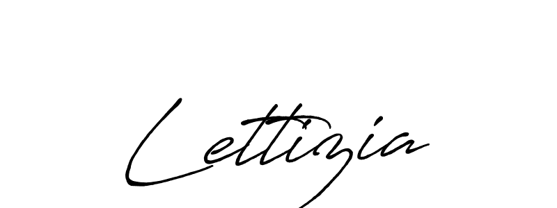 Create a beautiful signature design for name Lettizia. With this signature (Antro_Vectra_Bolder) fonts, you can make a handwritten signature for free. Lettizia signature style 7 images and pictures png