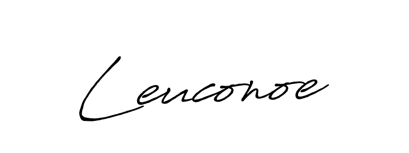 Create a beautiful signature design for name Leuconoe. With this signature (Antro_Vectra_Bolder) fonts, you can make a handwritten signature for free. Leuconoe signature style 7 images and pictures png