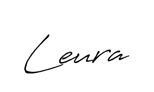 Make a beautiful signature design for name Leura. With this signature (Antro_Vectra_Bolder) style, you can create a handwritten signature for free. Leura signature style 7 images and pictures png