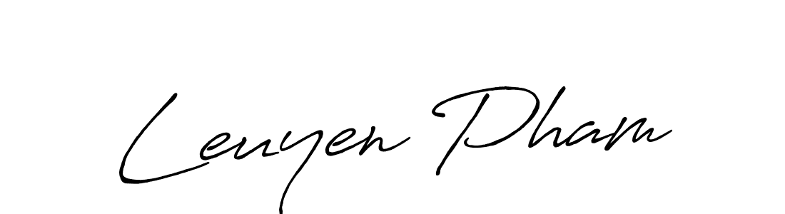 It looks lik you need a new signature style for name Leuyen Pham. Design unique handwritten (Antro_Vectra_Bolder) signature with our free signature maker in just a few clicks. Leuyen Pham signature style 7 images and pictures png