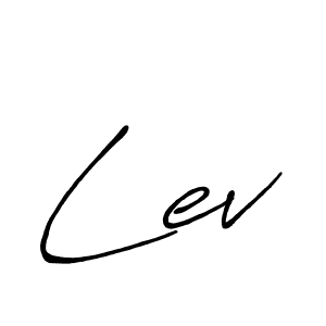 Make a beautiful signature design for name Lev. With this signature (Antro_Vectra_Bolder) style, you can create a handwritten signature for free. Lev signature style 7 images and pictures png