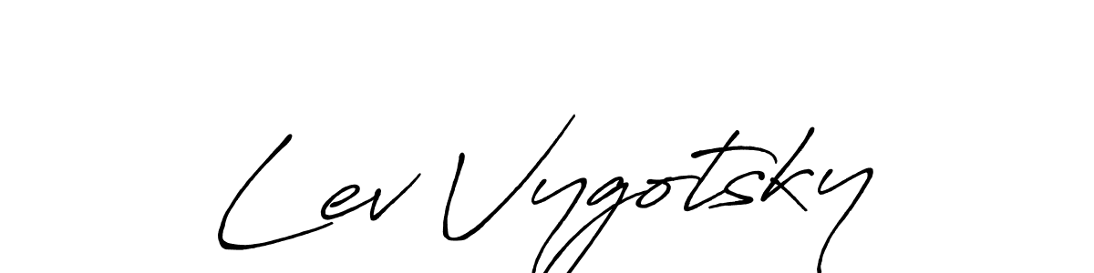 Make a beautiful signature design for name Lev Vygotsky. With this signature (Antro_Vectra_Bolder) style, you can create a handwritten signature for free. Lev Vygotsky signature style 7 images and pictures png