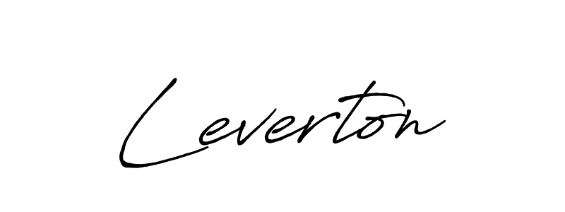 Create a beautiful signature design for name Leverton. With this signature (Antro_Vectra_Bolder) fonts, you can make a handwritten signature for free. Leverton signature style 7 images and pictures png