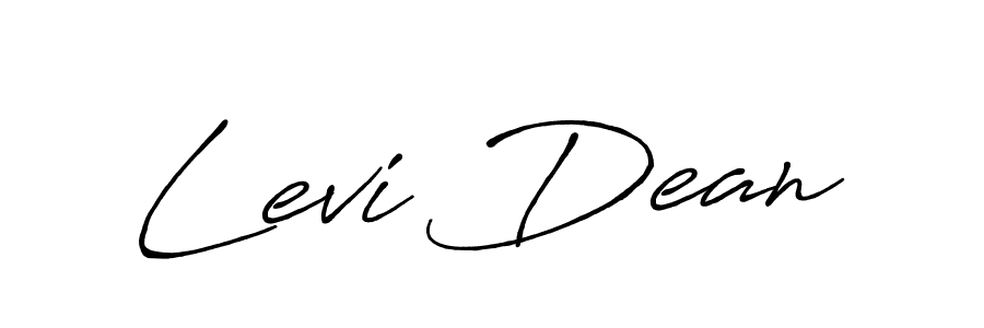 Make a beautiful signature design for name Levi Dean. With this signature (Antro_Vectra_Bolder) style, you can create a handwritten signature for free. Levi Dean signature style 7 images and pictures png
