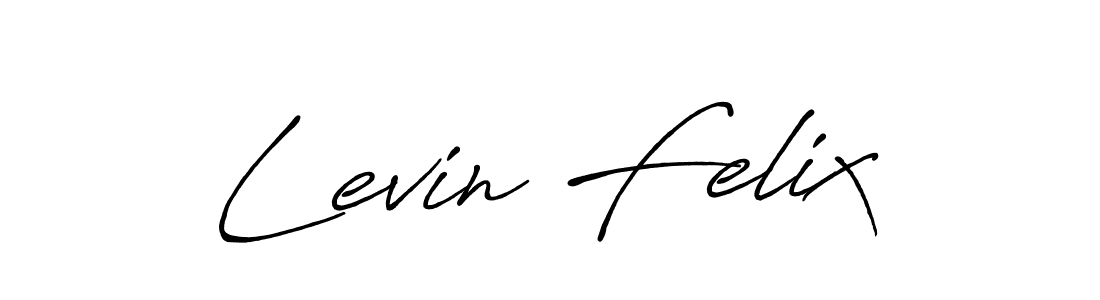 Design your own signature with our free online signature maker. With this signature software, you can create a handwritten (Antro_Vectra_Bolder) signature for name Levin Felix. Levin Felix signature style 7 images and pictures png