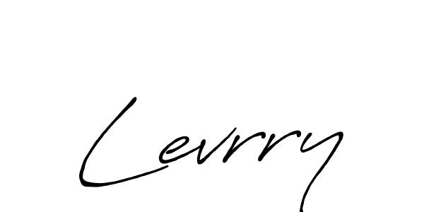Levrry stylish signature style. Best Handwritten Sign (Antro_Vectra_Bolder) for my name. Handwritten Signature Collection Ideas for my name Levrry. Levrry signature style 7 images and pictures png