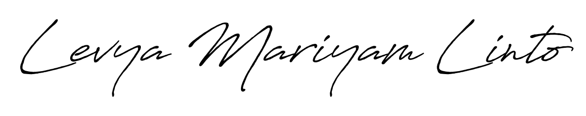 Practice writing Levya Mariyam Linto with the flow of Antro_Vectra_Bolder lettering. A fantastic source of inspiration for developing your personal signature style. Levya Mariyam Linto signature style 7 images and pictures png