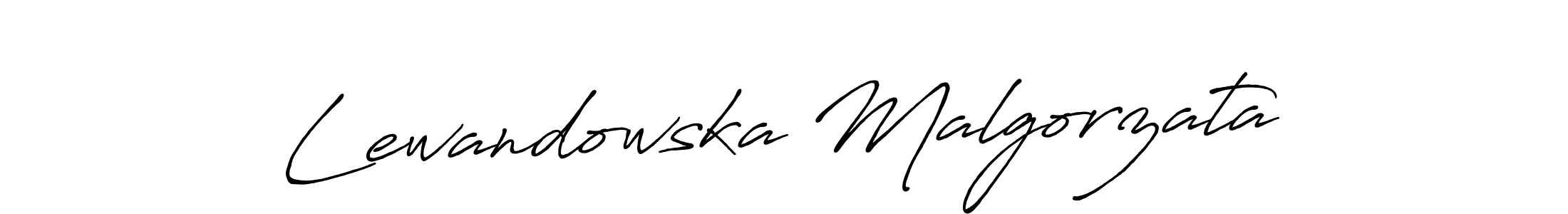 Lewandowska Malgorzata stylish signature style. Best Handwritten Sign (Antro_Vectra_Bolder) for my name. Handwritten Signature Collection Ideas for my name Lewandowska Malgorzata. Lewandowska Malgorzata signature style 7 images and pictures png