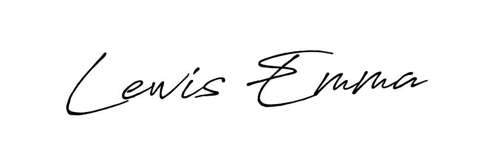 Create a beautiful signature design for name Lewis Emma. With this signature (Antro_Vectra_Bolder) fonts, you can make a handwritten signature for free. Lewis Emma signature style 7 images and pictures png