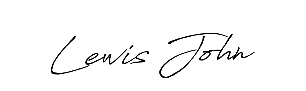 Also You can easily find your signature by using the search form. We will create Lewis John name handwritten signature images for you free of cost using Antro_Vectra_Bolder sign style. Lewis John signature style 7 images and pictures png