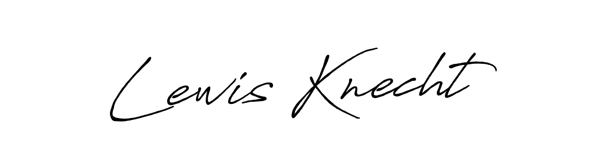Make a beautiful signature design for name Lewis Knecht. With this signature (Antro_Vectra_Bolder) style, you can create a handwritten signature for free. Lewis Knecht signature style 7 images and pictures png
