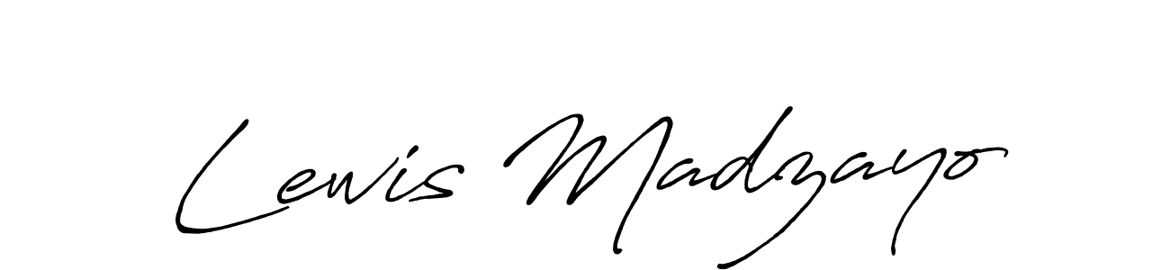How to make Lewis Madzayo signature? Antro_Vectra_Bolder is a professional autograph style. Create handwritten signature for Lewis Madzayo name. Lewis Madzayo signature style 7 images and pictures png