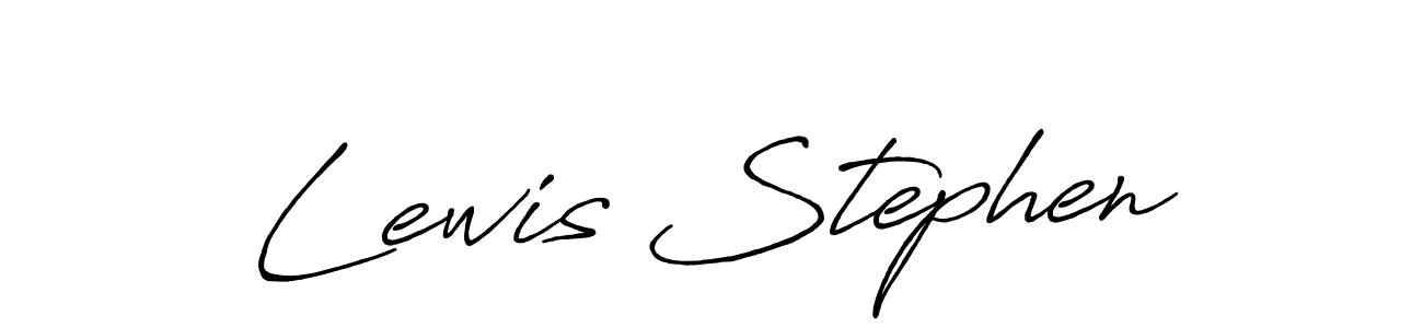 Create a beautiful signature design for name Lewis Stephen. With this signature (Antro_Vectra_Bolder) fonts, you can make a handwritten signature for free. Lewis Stephen signature style 7 images and pictures png