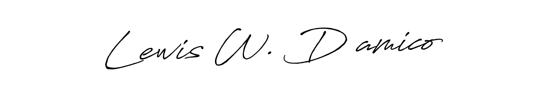 Make a short Lewis W. D’amico signature style. Manage your documents anywhere anytime using Antro_Vectra_Bolder. Create and add eSignatures, submit forms, share and send files easily. Lewis W. D’amico signature style 7 images and pictures png