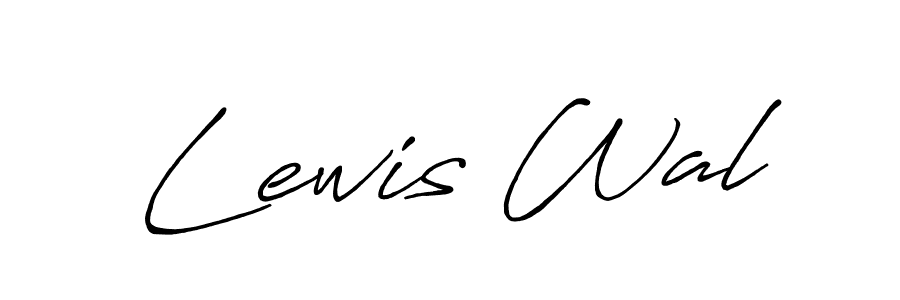 Also You can easily find your signature by using the search form. We will create Lewis Wal name handwritten signature images for you free of cost using Antro_Vectra_Bolder sign style. Lewis Wal signature style 7 images and pictures png