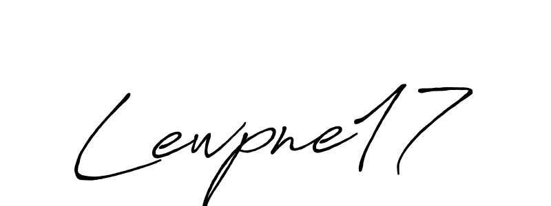 Use a signature maker to create a handwritten signature online. With this signature software, you can design (Antro_Vectra_Bolder) your own signature for name Lewpne17. Lewpne17 signature style 7 images and pictures png