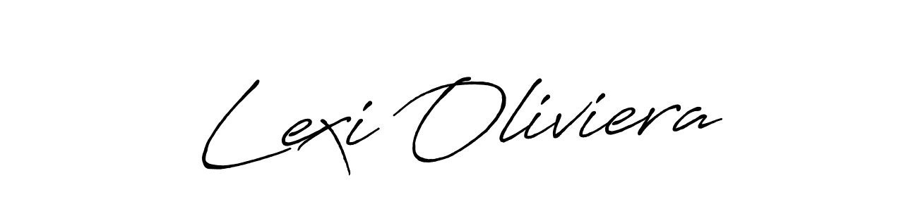 How to make Lexi Oliviera name signature. Use Antro_Vectra_Bolder style for creating short signs online. This is the latest handwritten sign. Lexi Oliviera signature style 7 images and pictures png