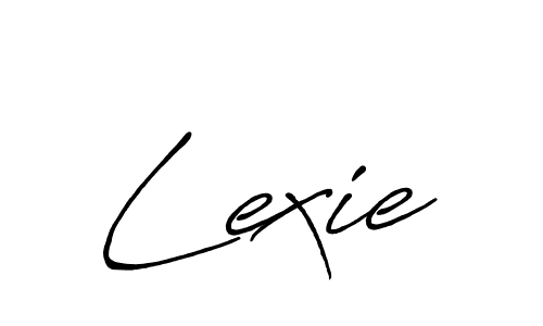 Use a signature maker to create a handwritten signature online. With this signature software, you can design (Antro_Vectra_Bolder) your own signature for name Lexie. Lexie signature style 7 images and pictures png