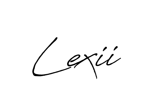 How to make Lexii signature? Antro_Vectra_Bolder is a professional autograph style. Create handwritten signature for Lexii name. Lexii signature style 7 images and pictures png