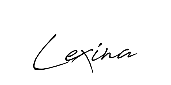 Lexina stylish signature style. Best Handwritten Sign (Antro_Vectra_Bolder) for my name. Handwritten Signature Collection Ideas for my name Lexina. Lexina signature style 7 images and pictures png