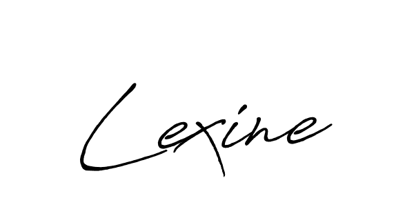 Use a signature maker to create a handwritten signature online. With this signature software, you can design (Antro_Vectra_Bolder) your own signature for name Lexine. Lexine signature style 7 images and pictures png