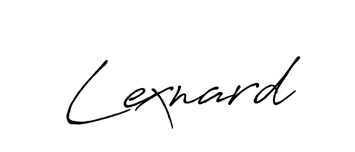 Once you've used our free online signature maker to create your best signature Antro_Vectra_Bolder style, it's time to enjoy all of the benefits that Lexnard name signing documents. Lexnard signature style 7 images and pictures png