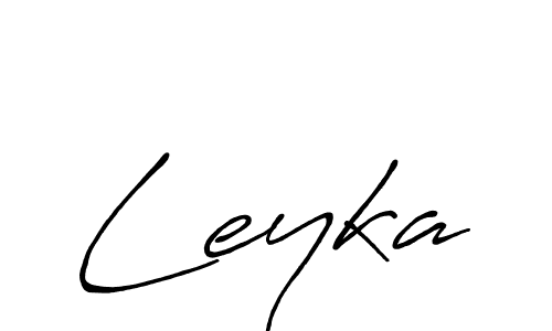 if you are searching for the best signature style for your name Leyka. so please give up your signature search. here we have designed multiple signature styles  using Antro_Vectra_Bolder. Leyka signature style 7 images and pictures png