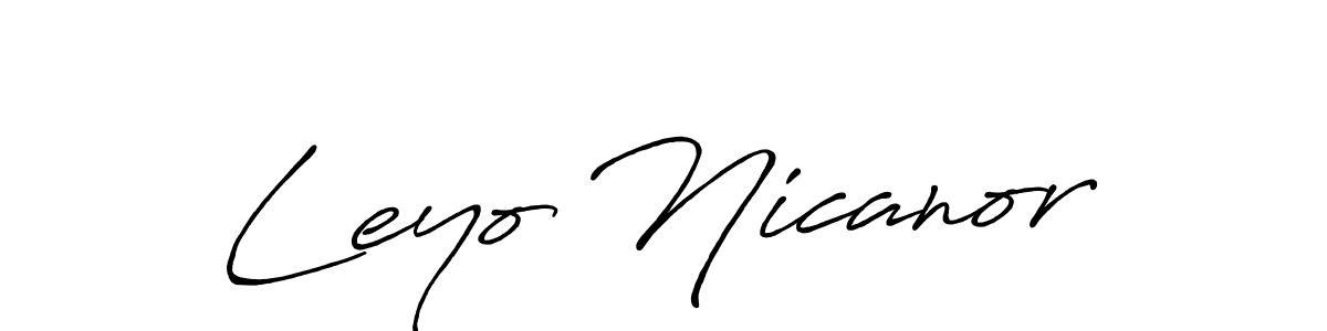 Also we have Leyo Nicanor name is the best signature style. Create professional handwritten signature collection using Antro_Vectra_Bolder autograph style. Leyo Nicanor signature style 7 images and pictures png