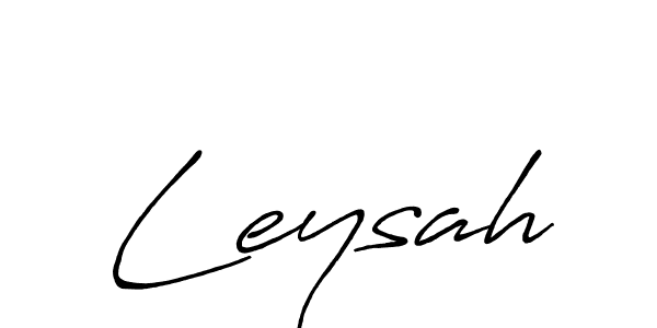 Use a signature maker to create a handwritten signature online. With this signature software, you can design (Antro_Vectra_Bolder) your own signature for name Leysah. Leysah signature style 7 images and pictures png