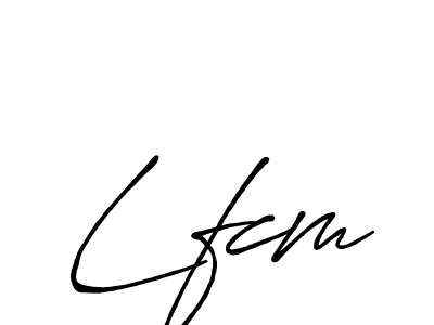 How to make Lfcm signature? Antro_Vectra_Bolder is a professional autograph style. Create handwritten signature for Lfcm name. Lfcm signature style 7 images and pictures png