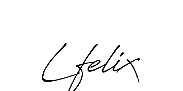How to make Lfelix signature? Antro_Vectra_Bolder is a professional autograph style. Create handwritten signature for Lfelix name. Lfelix signature style 7 images and pictures png
