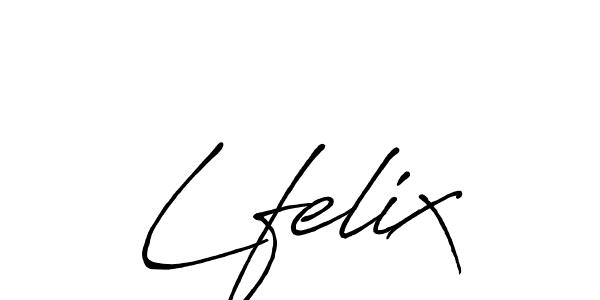 Create a beautiful signature design for name Lfelix. With this signature (Antro_Vectra_Bolder) fonts, you can make a handwritten signature for free. Lfelix signature style 7 images and pictures png