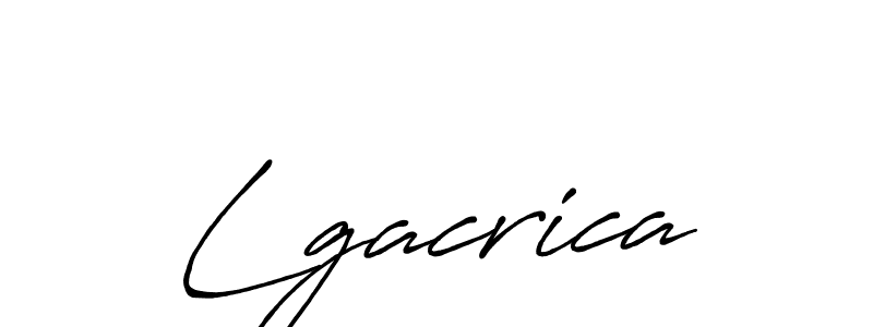 Create a beautiful signature design for name Lgacrica. With this signature (Antro_Vectra_Bolder) fonts, you can make a handwritten signature for free. Lgacrica signature style 7 images and pictures png