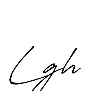 Create a beautiful signature design for name Lgh. With this signature (Antro_Vectra_Bolder) fonts, you can make a handwritten signature for free. Lgh signature style 7 images and pictures png