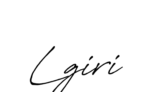 Design your own signature with our free online signature maker. With this signature software, you can create a handwritten (Antro_Vectra_Bolder) signature for name Lgiri. Lgiri signature style 7 images and pictures png